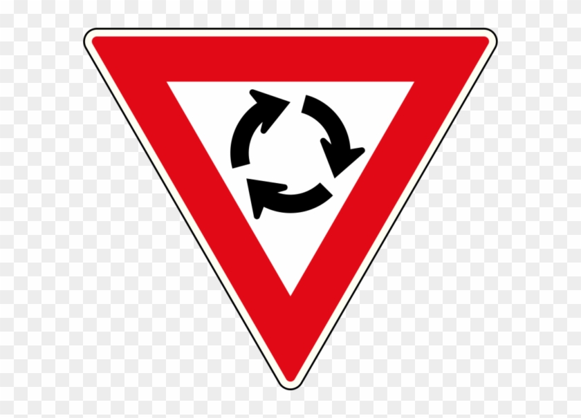 Yield At Circle - Traffic Signs South Africa Clipart