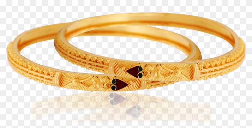 Trendy Golden Heart Bangles - Bangle Clipart #5790773