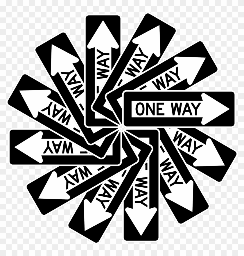 One Way Big Image - Brighton Beach Clipart #5790911