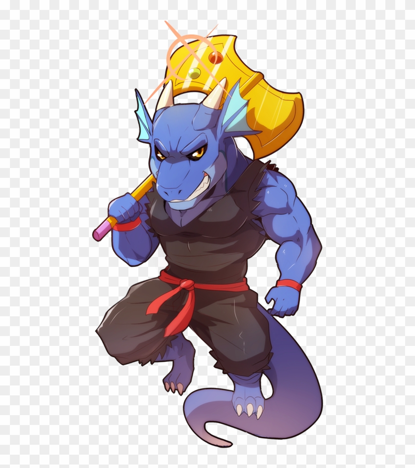 The Dragon With The Golden Heart - Cartoon Clipart