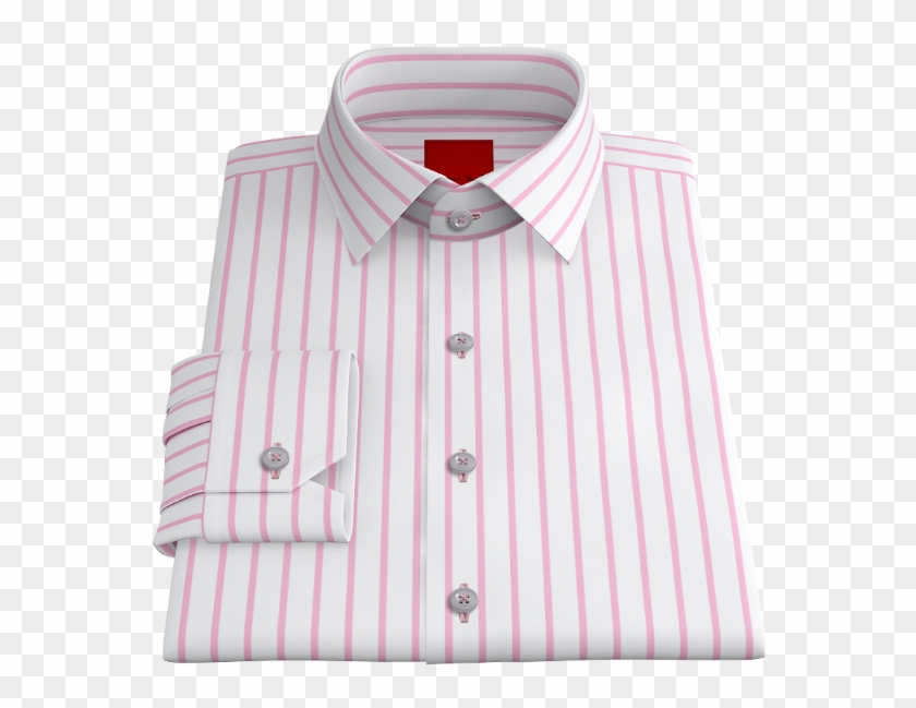 Pink Striped Twill S$200 - White Shirt Singapore Clipart