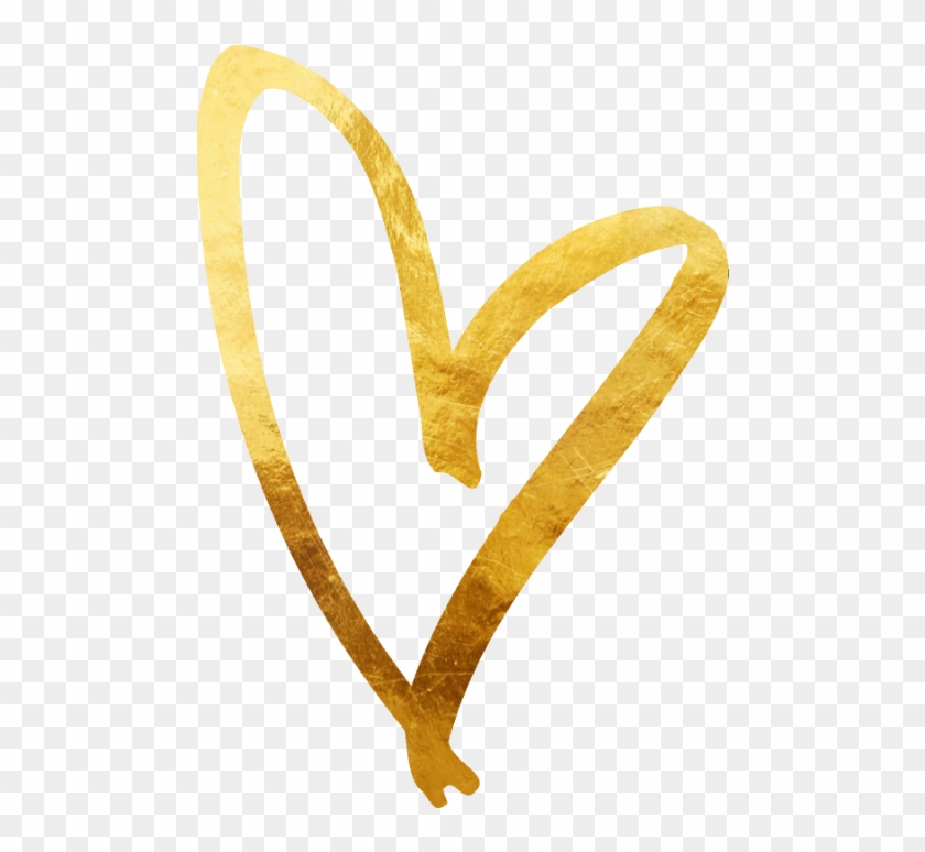 Golden Heart Png Clipart