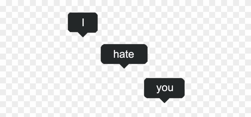 #stickers #png #tumblr #inscription #text #ihateyou - Transparent I Hate You Clipart