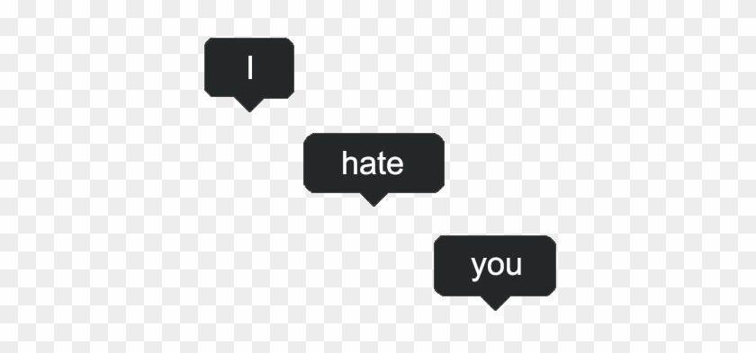 #stickers #png #tumblr #inscription #text #ihateyou - Transparent I Hate You Clipart #5791443