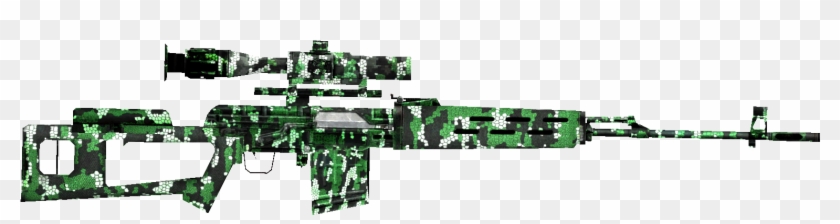 Dragunov Jungle Weapon - Ranged Weapon Clipart #5791704