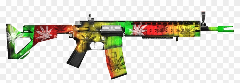 Ar15 Rasta Weapon - Firearm Clipart