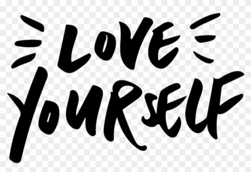 #freetoedit#loveyourself #love #yourself #text #black - Noobees Lili Clipart
