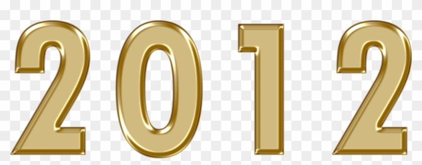 2012 Gold Numbers Clipart