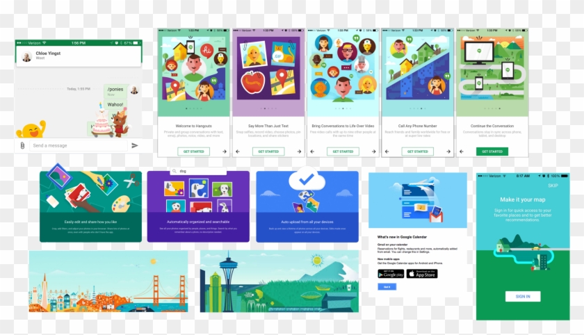 Google's Appreciation For Illustration Is Apparent - Google Onboarding Flat Illustration Clipart #5792520