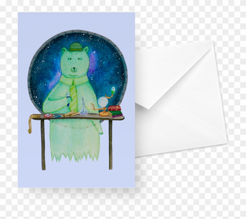 Cartão Space Ghost-bear De Giulia Massagliana - Child Art Clipart #5793017