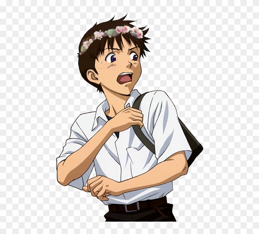 Shinji Ikari Flower Crown Clipart