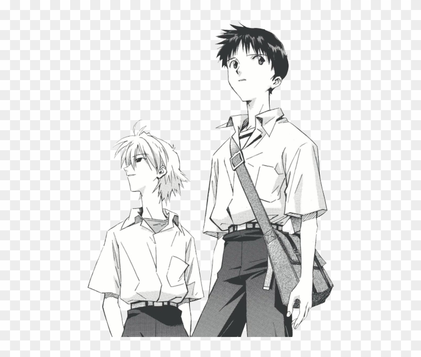 Kaworu And Shinji Transparent Clipart #5793677