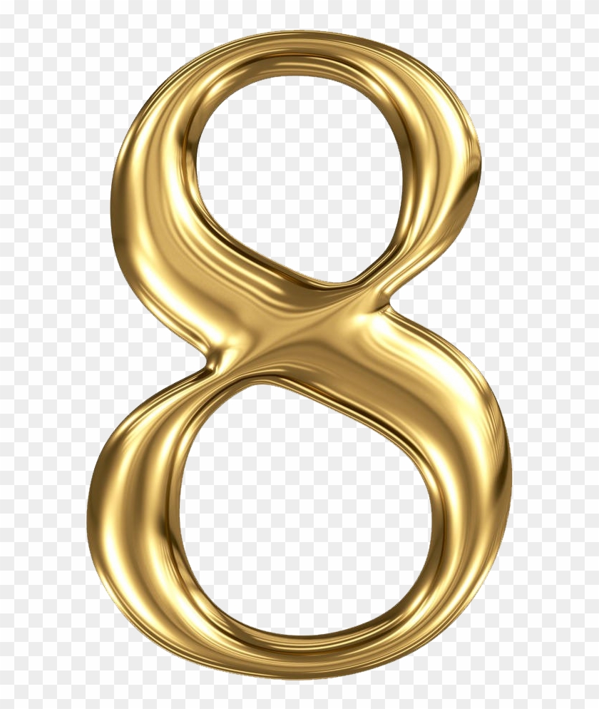 8 Number Png High Quality Image - Gold 8 Png Clipart #5793850