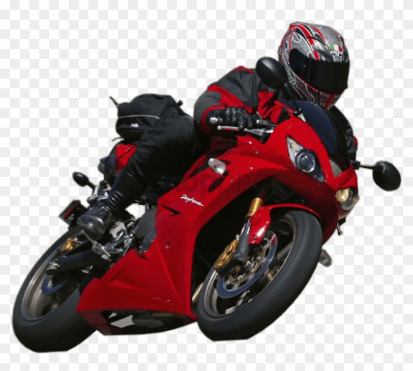 Free Png Motorcycle With Rider Png Image With Transparent - Motor Bike Rider Png Clipart