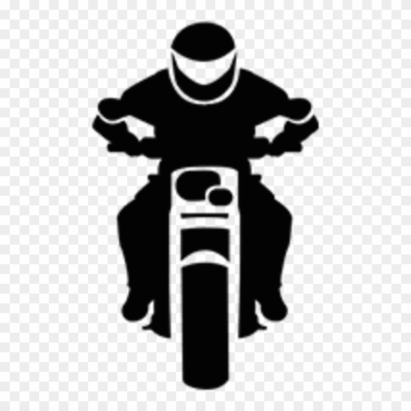 Learn To Ride - Motorcycle Rider Front View Png Clipart