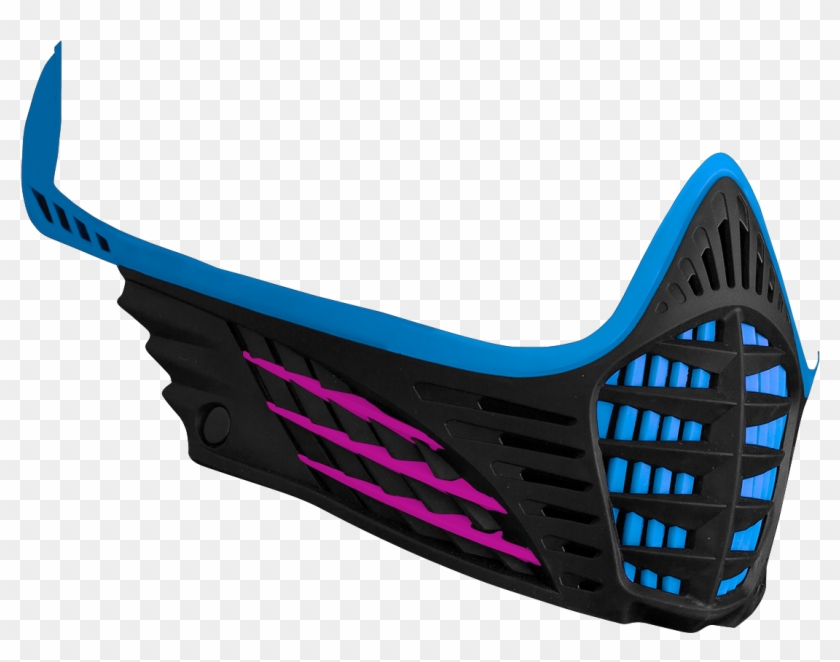 Pink And Black Paintball Mask Clipart