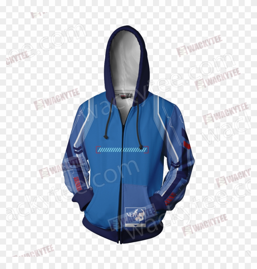 Shin Seiki Evangelion Ikari Shinji New Zip Up Hoodie - Sheldon Cooper Clipart #5794137