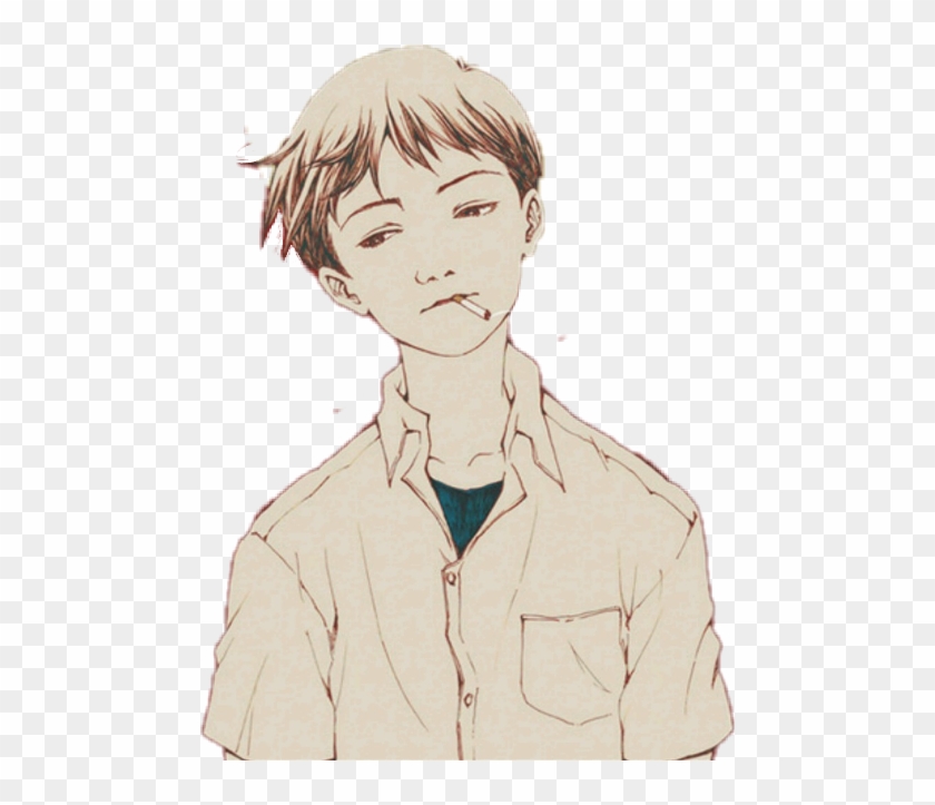 Shinji Ikari , Png Download - Shinji Ikari Smoking Clipart #5794444