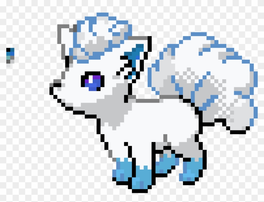 Alolan Vulpix Pixel Art Clipart #5794749