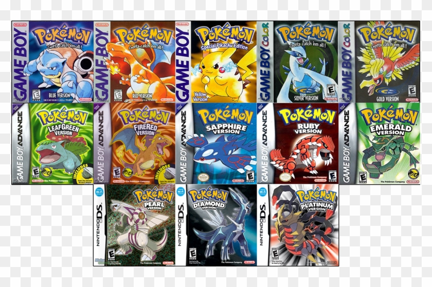 All Pokemon Game Covers Clipart