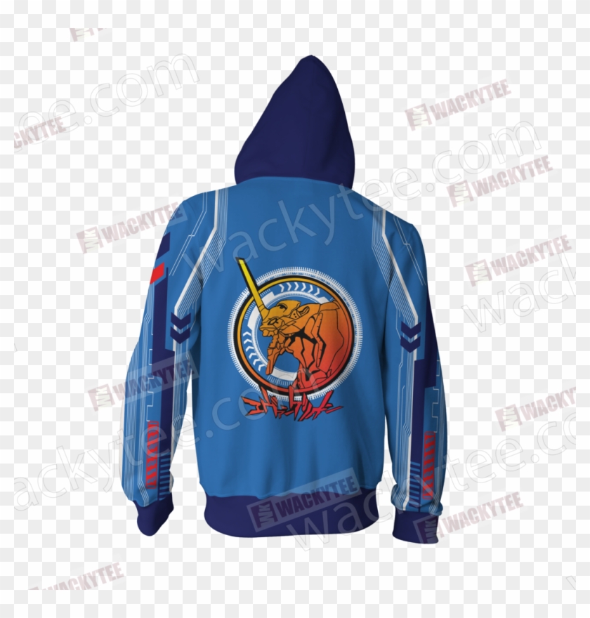 Shin Seiki Evangelion Ikari Shinji New Zip Up Hoodie - Don Clipart #5794894