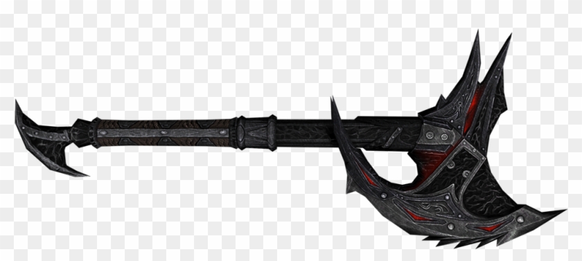 Daedric War Axe, One Of The Best War Axes In Skyrim - Cool Looking Axes Clipart