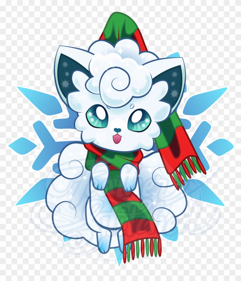 Get Them On Redbubble Here - Christmas Pokemon Vulpix Clipart