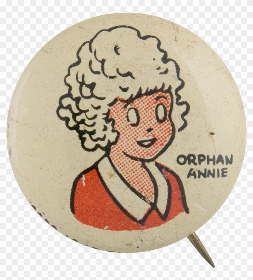Kellogg's Pep Orphan Annie Advertising Button Museum - Orphan Annie Clipart
