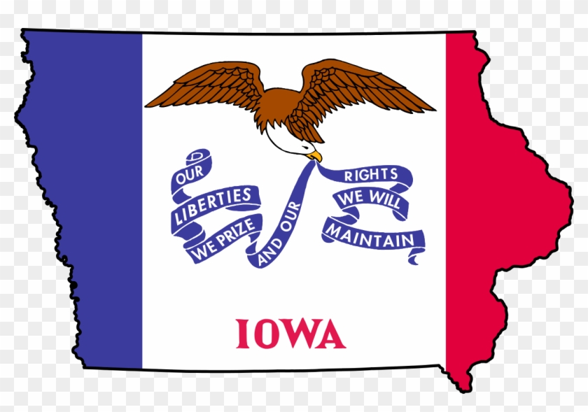 Cruz Captures Iowa As Predicted, Sanders Heads Off - Iowa Flag Map Clipart