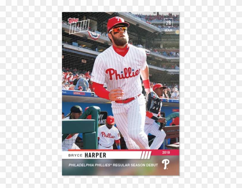 2019 Topps Now 13 Bryce Harper Philadelphia Phillies - Bryce Harper Philly Phanatic Cleats Clipart