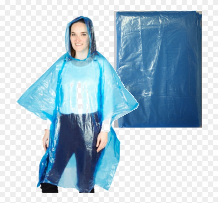 Adult Blue Rain Poncho Box Of - Blue Rain Poncho Clipart
