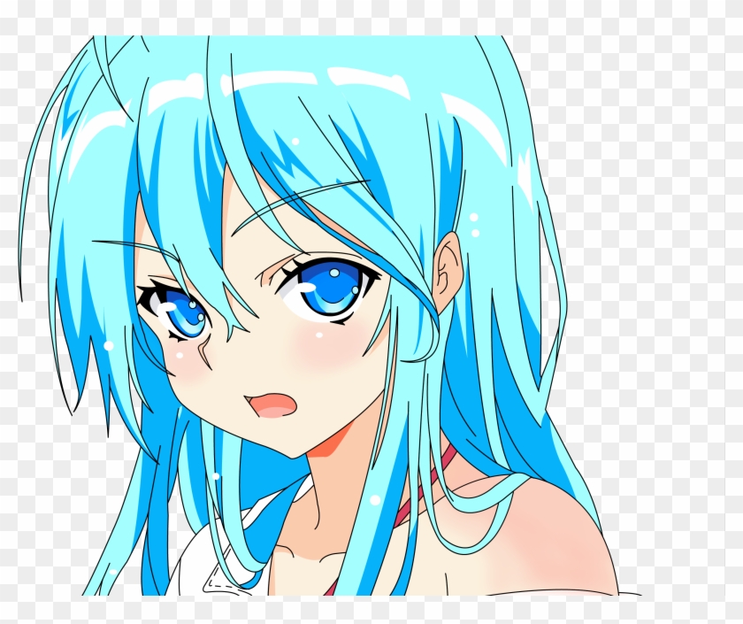 Anime Touwa Erio Anime Anime Girls Blue Eyes Face Turquise - アニメ 電波 女 と 青春 男 Clipart #5799668