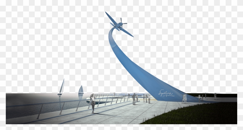 Spitfire Monument - Monoplane Clipart #5799817