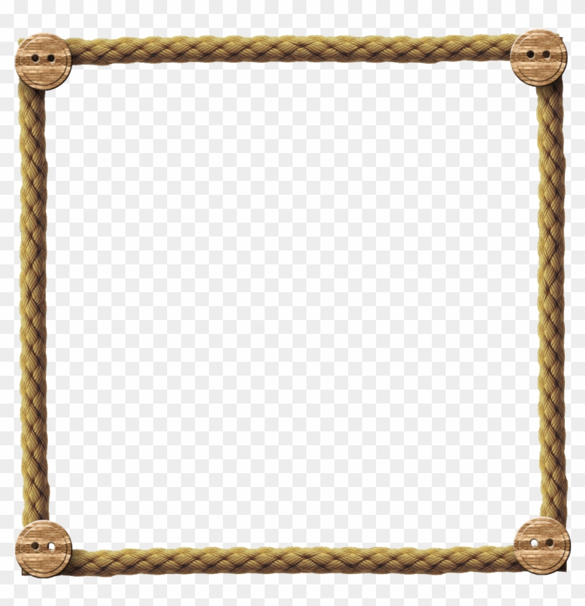 Rope Frame - Rope Frame Png Clipart #580537