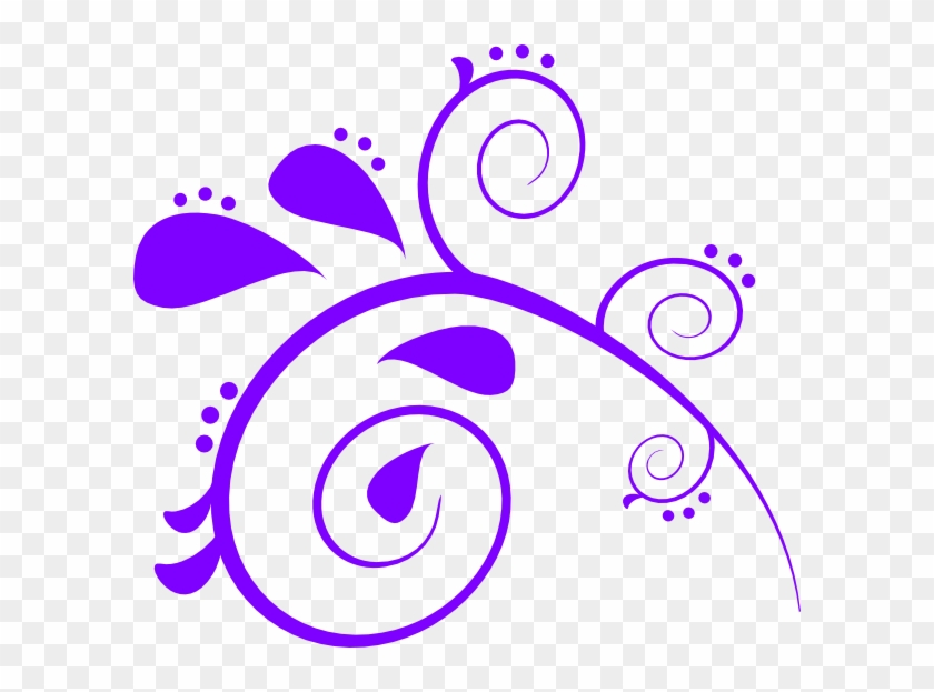 Purple Swirl Png - Purple Swirls Transparent Background Clipart #580619