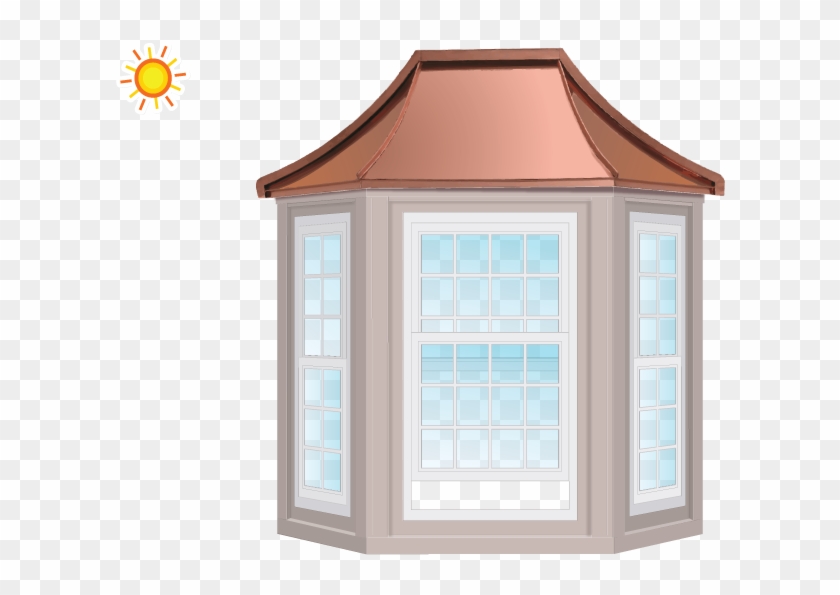 Bay Window Replacement - 3 Lite Bay Window Clipart #580696