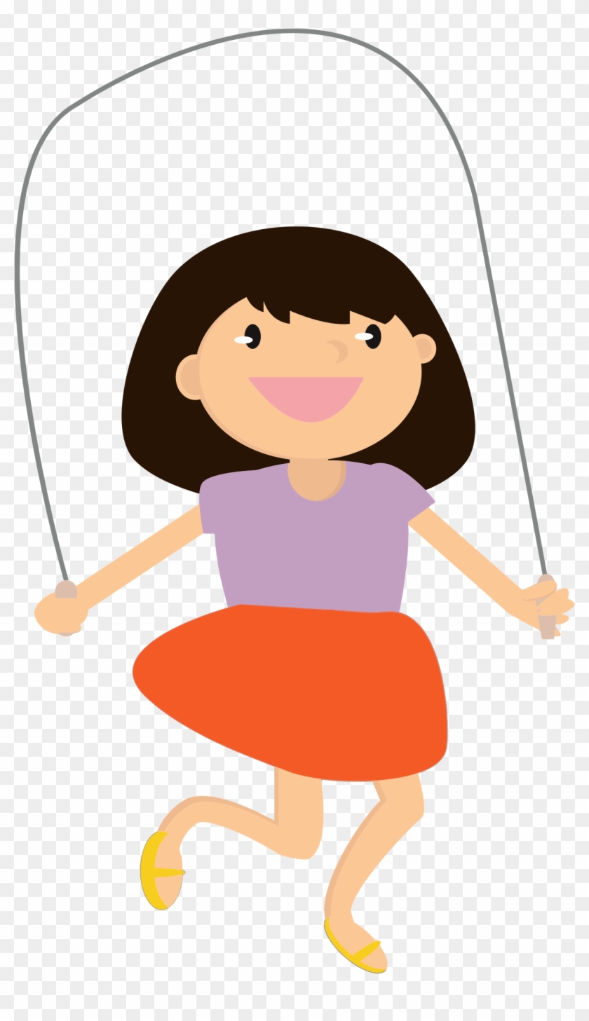 Picture Transparent Library Girl Jumping Icons Png - Cartoon Girl Jump Roping Clipart #580749