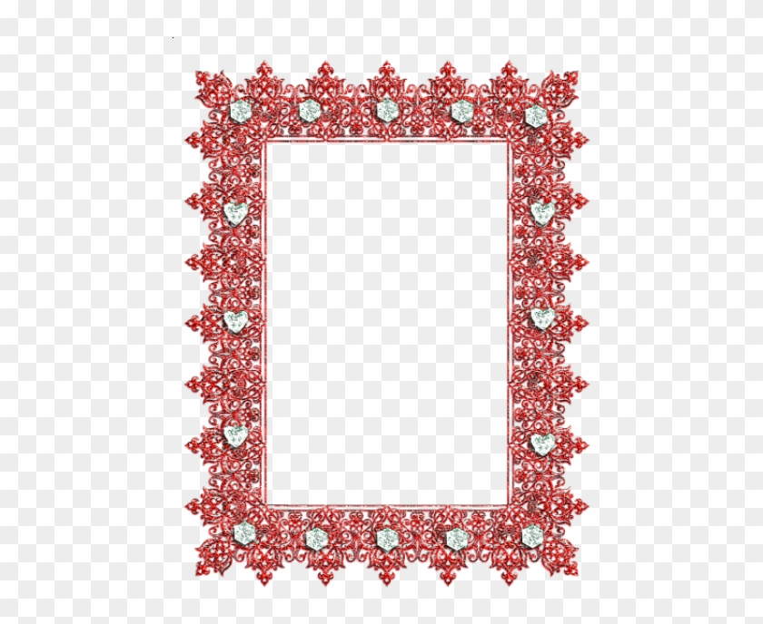 Free Png Red Transparent Frame With Diamonds Png Images - Purple Diamond Picture Frames Clipart