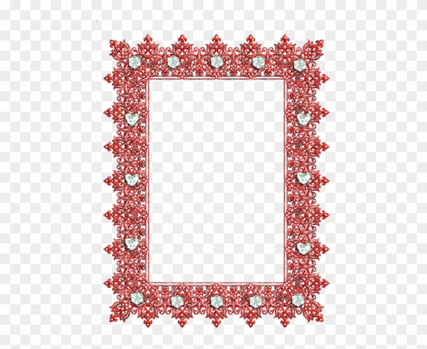 Free Png Red Transparent Frame With Diamonds Png Images - Purple Diamond Picture Frames Clipart #580859