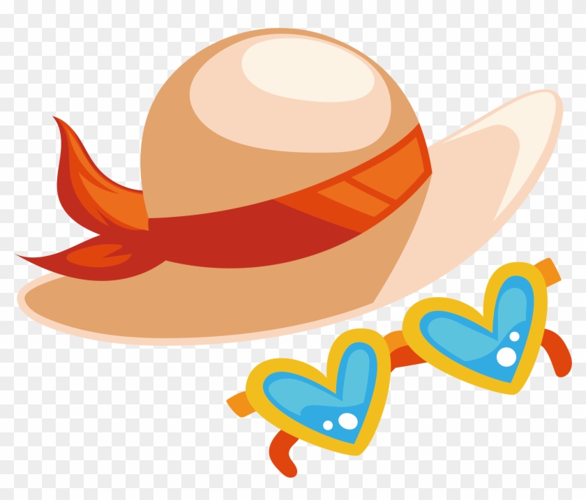 Hat Seaside Vacation Resort Sun Beach Clipart - Beach Hat Transparent Clipart - Png Download #580896