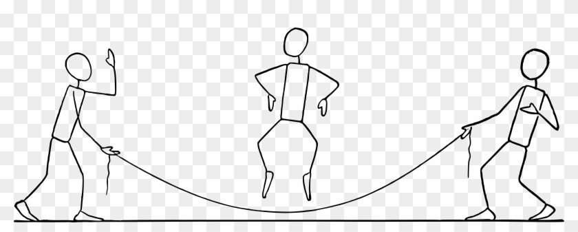 Clip Art Stock Black And White Jump Rope Clipart - Clipart For Skipping Rope - Png Download #581399