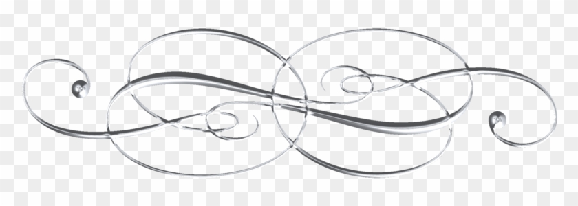 Silver Swirl Png - Line Art Clipart #581403