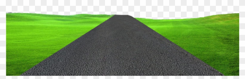 High Way - Road With Grass Png Clipart