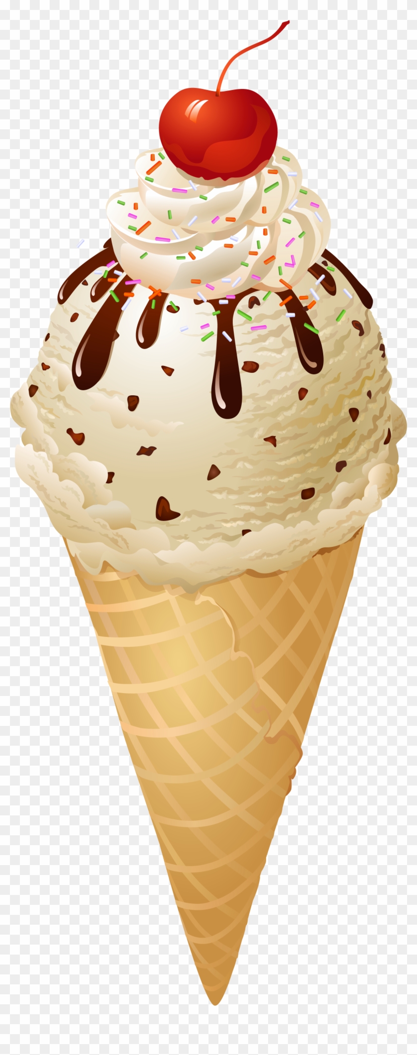 Ice Cream Png Image - Sorvete De Casquinha Desenho Png Clipart