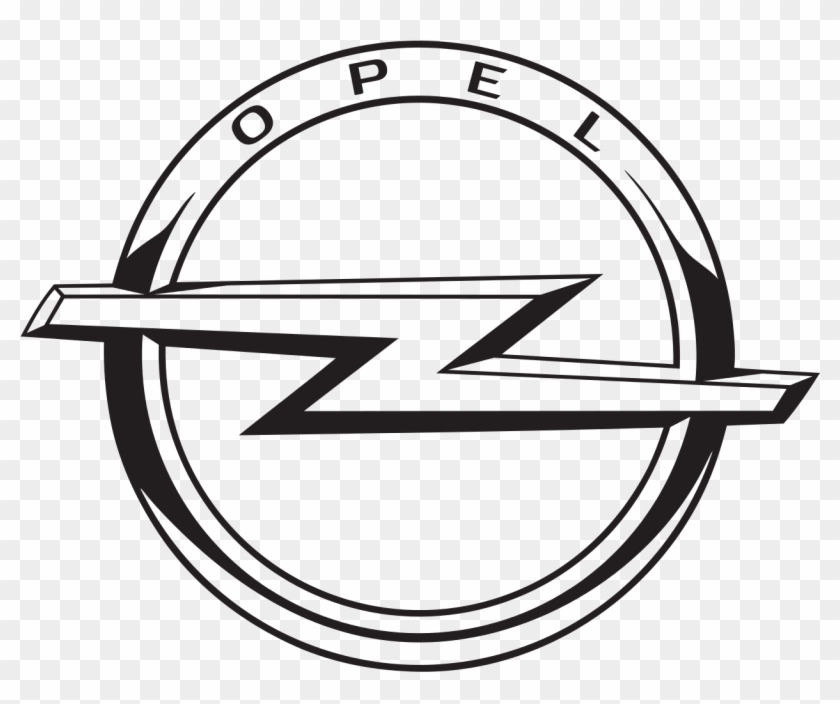 Opel Symbol Hd Png - Opel Logo Black And White Clipart
