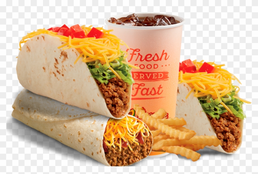 Beef Burrito & Double Beef Classic Taco Clipart #581629