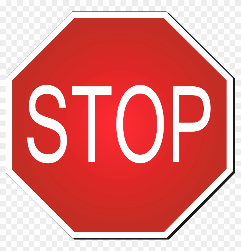 Stop Road Sign Png Clipart - Road Sign Stop Png Transparent Png #581677
