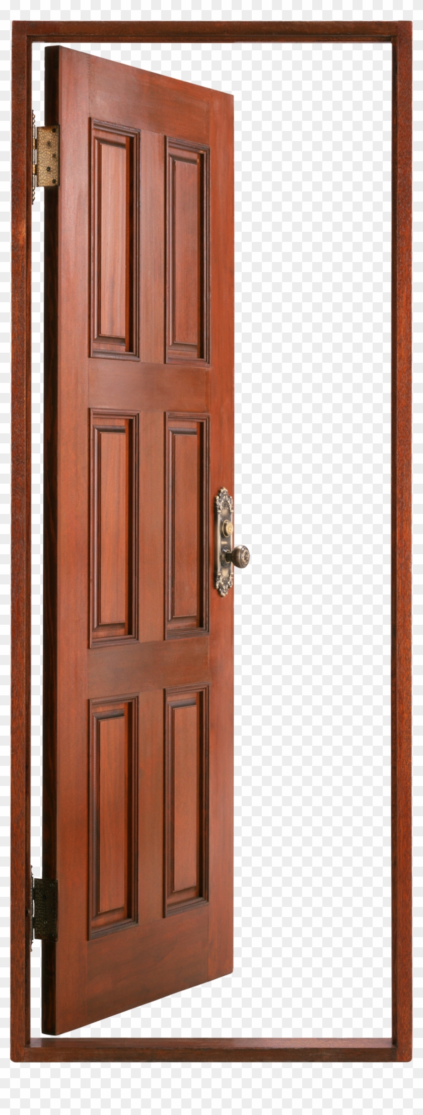 Dark Open Door Png - Open Wooden Door Png Clipart #581777