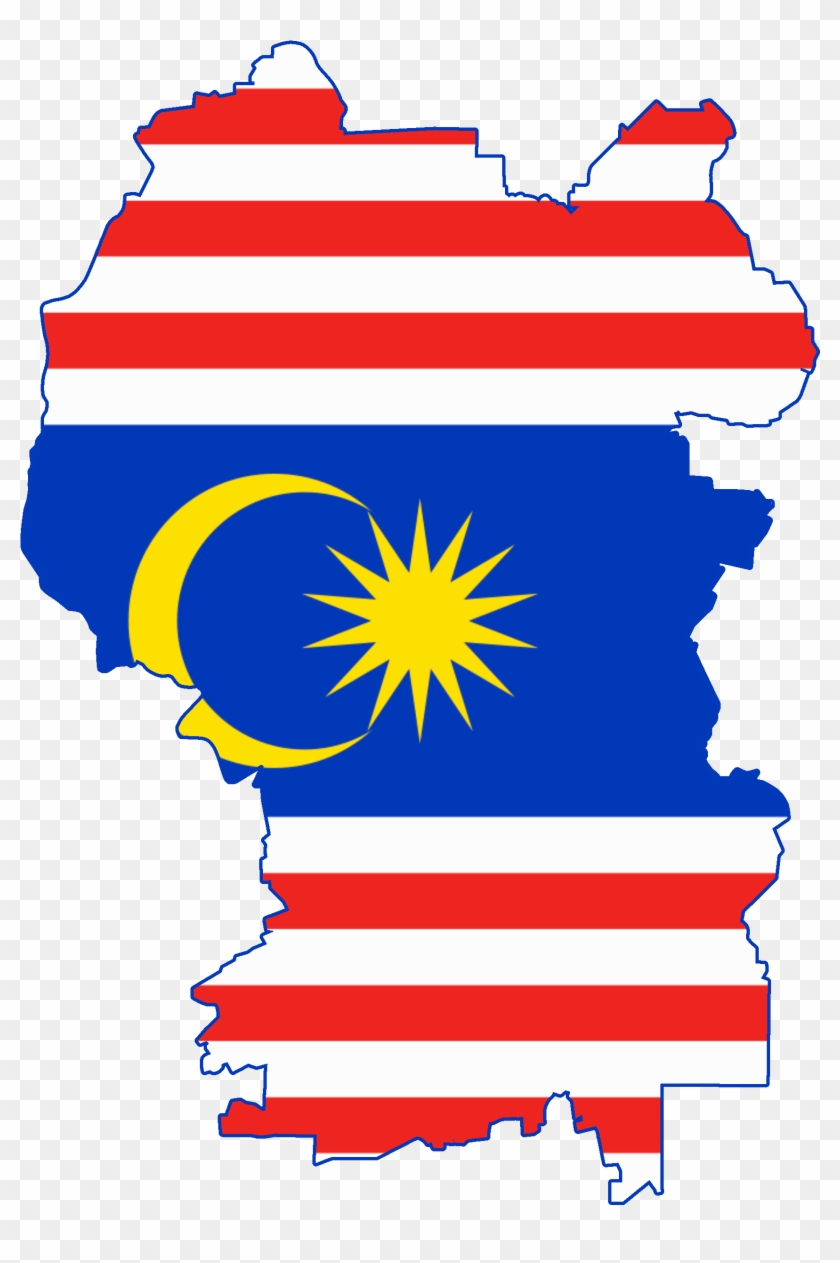 Malaysia Flag - Malaysia Flag Map Png Clipart #581856