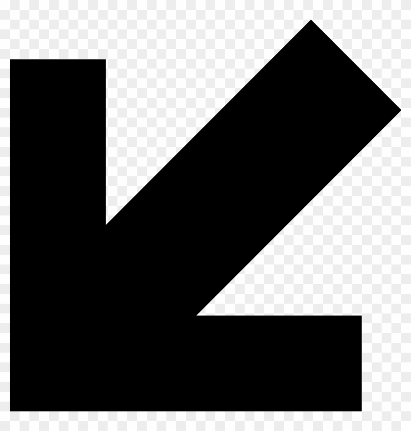 White Arrow Pointing Down Png - Arrow Pointing Down Left Transparent Clipart